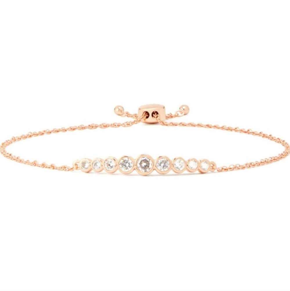 Kate Spade Bezel Crystal Bolo Slider Bracelet
